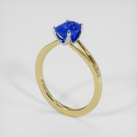1.34 Ct. Blue Sapphire Ring, 14K White & Yellow 2