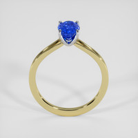 1.34 Ct. Blue Sapphire Ring, 14K White & Yellow 3