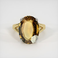 8.55 Ct. Gemstone Ring, 14K White & Yellow 1