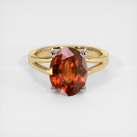 5.16 Ct. Gemstone Ring, 18K White & Yellow 1