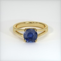 1.89 Ct. Blue Sapphire Ring, 10K Yellow Gold 1