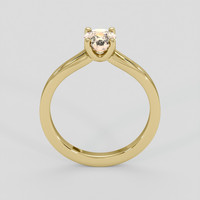 0.99 Ct. Padparadscha Sapphire Ring, 10K Yellow Gold 3