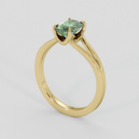 1.41 Ct. Green Sapphire Ring, 10K Yellow Gold 2