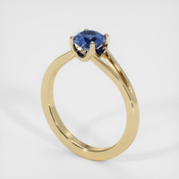 0.90 Ct. Sapphire Ring, 14K Yellow Gold 2