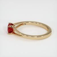 0.73 Ct. Ruby Ring, 14K Yellow Gold 4