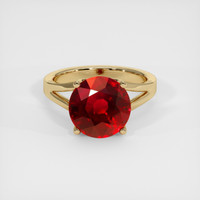 6.06 Ct. Ruby Ring, 14K Yellow Gold 1