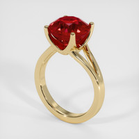 6.06 Ct. Ruby Ring, 14K Yellow Gold 2