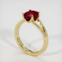 2.50 Ct. Ruby Ring, 14K Yellow Gold 2