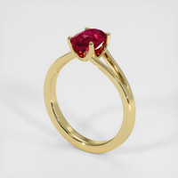 1.20 Ct. Ruby Ring, 14K Yellow Gold 2
