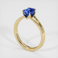 1.27 Ct. Blue Sapphire Ring, 14K Yellow Gold 2
