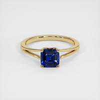 1.34 Ct. Blue Sapphire Ring, 14K Yellow Gold 1