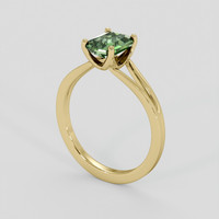 1.41 Ct. Green Sapphire Ring, 14K Yellow Gold 2