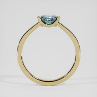 1.33 Ct. Greyish Blue Sapphire Ring, 14K Yellow Gold 3