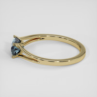 1.33 Ct. Greyish Blue Sapphire Ring, 14K Yellow Gold 4