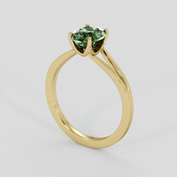 1.49 Ct. Green Sapphire Ring, 14K Yellow Gold 2