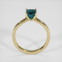 1.53 Ct. Greenish Blue Sapphire Ring, 14K Yellow Gold 3