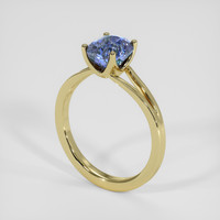 2.02 Ct. Blue Sapphire Ring, 14K Yellow Gold 2