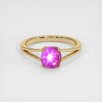 2.12 Ct. Sapphire Ring, 14K Yellow Gold 1