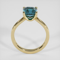 1.54 Ct. Greenish Blue Sapphire Ring, 14K Yellow Gold 3
