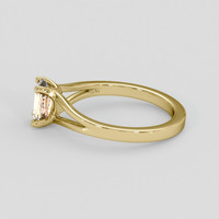 0.99 Ct. Padparadscha Sapphire Ring, 14K Yellow Gold 4