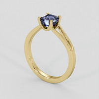 1.39 Ct. Blue Sapphire Ring, 14K Yellow Gold 2
