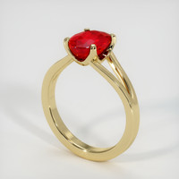 2.02 Ct. Ruby Ring, 14K Yellow Gold 2