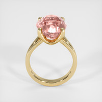 12.01 Ct. Padparadscha Sapphire Ring, 14K Yellow Gold 3
