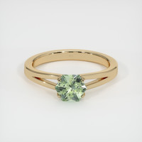 0.89 Ct. Sapphire Ring, 14K Yellow Gold 1