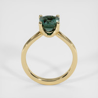 1.65 Ct. Bluish Green Sapphire Ring, 14K Yellow Gold 3