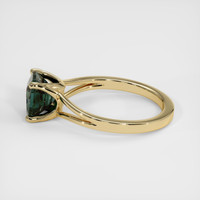1.65 Ct. Bluish Green Sapphire Ring, 14K Yellow Gold 4