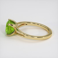 2.94 Ct. Green Sapphire Ring, 14K Yellow Gold 4