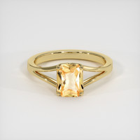0.99 Ct. Sapphire Ring, 14K Yellow Gold 1