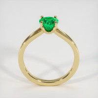 0.86 Ct. Emerald Ring, 18K Yellow Gold 3