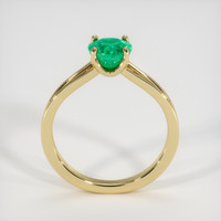 0.97 Ct. Emerald Ring, 18K Yellow Gold 3