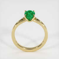 1.21 Ct. Emerald Ring, 18K Yellow Gold 3