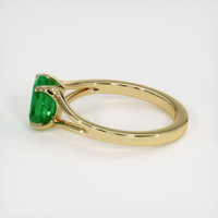 1.21 Ct. Emerald Ring, 18K Yellow Gold 4