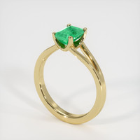 Emerald Ring 0.91 Ct. 18K Yellow Gold Preview