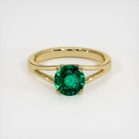 1.23 Ct. Emerald Ring, 18K Yellow Gold 1