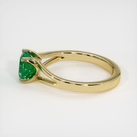 1.23 Ct. Emerald Ring, 18K Yellow Gold 4