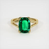 Emerald Ring 3.26 Ct. 18K Yellow Gold Preview