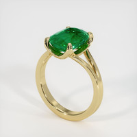 Emerald Ring 3.26 Ct. 18K Yellow Gold Preview