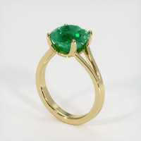 3.36 Ct. Emerald Ring, 18K Yellow Gold 2