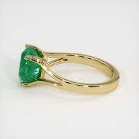 3.36 Ct. Emerald Ring, 18K Yellow Gold 4