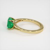 1.24 Ct. Emerald Ring, 18K Yellow Gold 4