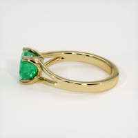 1.65 Ct. Emerald Ring, 18K Yellow Gold 4