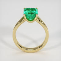 3.44 Ct. Emerald Ring, 18K Yellow Gold 3