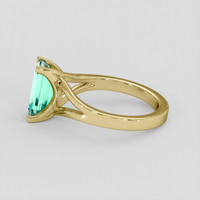 1.94 Ct. Emerald Ring, 18K Yellow Gold 4