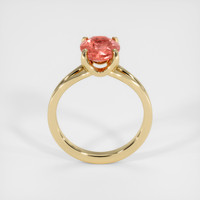2.50 Ct. Padparadscha Sapphire Ring, 18K Yellow Gold 3