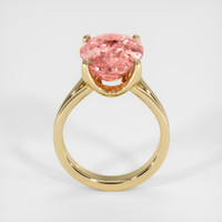 9.05 Ct. Padparadscha Sapphire Ring, 18K Yellow Gold 3