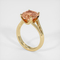 5.19 Ct. Sapphire Ring, 18K Yellow Gold 2